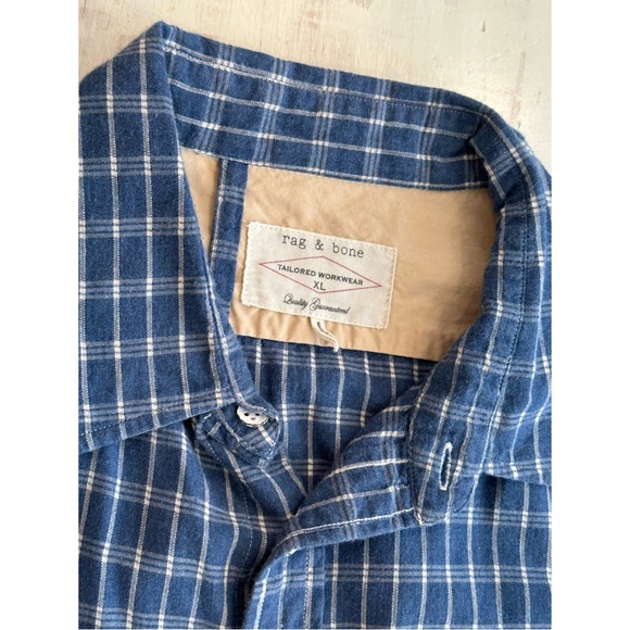 Men’s RAG AND BONE Button Down Sz. XL 100% Cotton - Picture 5 of 5